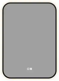 Зеркало Aquanet Контур 500х700 LED TX с подогревом, черный, 367660