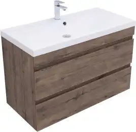 Тумба под раковину Aquanet Нота New 100 дуб веллингтон табак 334194