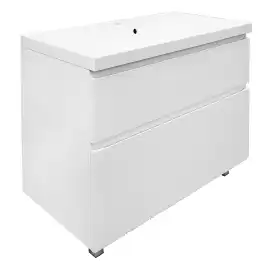 Тумба с раковиной Azario Viola 100 CS00097146, напольная, Белая матовая