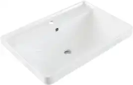 Раковина Aquanet Ирис 70 301804 прямоугольная, Белая глянцевая