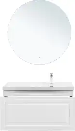 Тумба под раковину Aquanet Агата 100 белый сатин, 345483