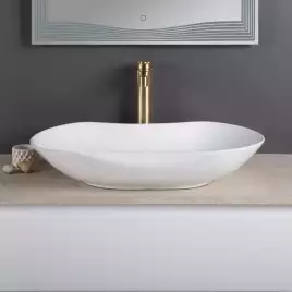 Раковина накладная BelBagno 665х410х120 BB1334, цвет Белый