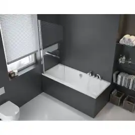 Акриловая ванна Excellent PRYZMAT 160х75 WAEX.PRY16WH прямоугольная, Белая