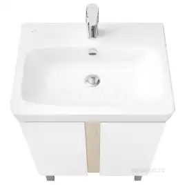 Тумба под раковину Aquaton Кантри 60 1A257401AHB20 подвесная цвет, белый / дуб верона