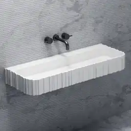 Раковина подвесная ABBER STEIN 80х45х15 AS2652-0.8, прямоугольная, белая матовая