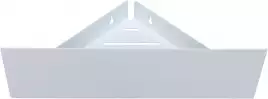 Полка Aquanet Магнум 28x28 белая матовая, угловая