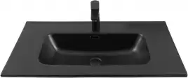 Раковина Aquanet Flat 80 329255 прямоугольная, Черная матовая
