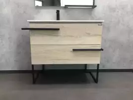 Тумба с умывальником Comforty Дюссельдорф 90 Дуб дымчатый, 00-00004093