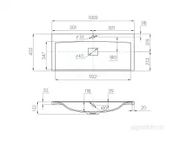 Раковина AQUATON Айрис M 1000 белая 1A73273KAG010