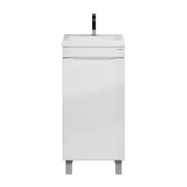 Тумба под раковину Grossman Виста 40 напольная, белая глянцевая (104062)