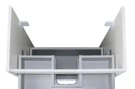 Тумба с раковиной Azario Ника 60 CS00091368, напольная, Белая глянцевая