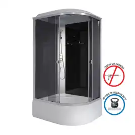 Душевая кабина Niagara Eco 110х80х215 E110/80/40L/TN высокий поддон, без гидромассажа