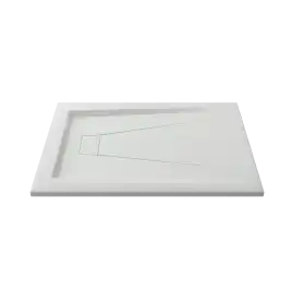 Душевой поддон Good Door Атриум 110х80 из искусственного камня ЛП00001 Белый