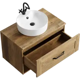 Тумба под умывальник подвесная Aqwella Craft 80 см, CRF0108DB, цвет Дуб балтийский