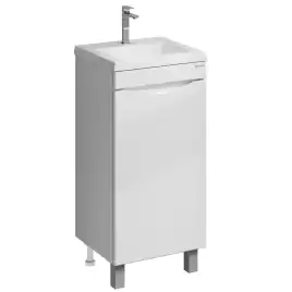 Тумба под раковину Grossman Виста 40 напольная, белая глянцевая (104062)