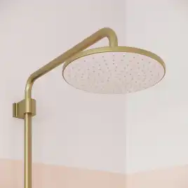 Душевая система IDDIS Aiger AIGMG3Fi06 для ванны с изливом цвет, Матовое золото