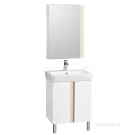 Тумба под раковину Aquaton Кантри 60 1A257401AHB20 подвесная цвет, белый / дуб верона