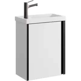 Тумба с раковиной подвесная Aqwella Urban 45 см, URB0145W, цвет Белый