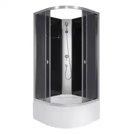 Душевая кабина Niagara Eco 90х90х195 E90/40/TN/BK высокий поддон, без гидромассажа