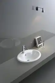 Умывальник CeramaLux 316 570х460х195 Полувстраиваемая цвет Белый