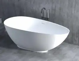 Ванна Salini PAOLA 160х80 101511SM из материала S-Stone, Белая матовая