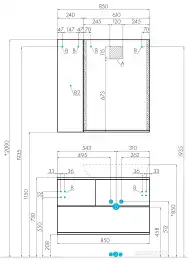 Зеркало с подстветкой Aquaton Терра 60х85 1A247302TEDY0  Дерево темное