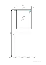 Зеркало-шкаф Aquaton Нортон 65 1A249102NT010  цвет, белый
