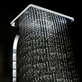 Душевая система Gappo G2407-8  с поворотным изливом, Хром / Белый