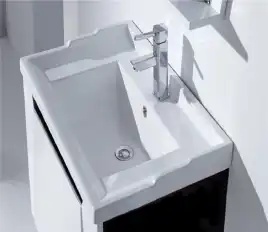 Умывальник CeramaLux 840-70 700х460х210 Полувстраиваемая цвет Белый