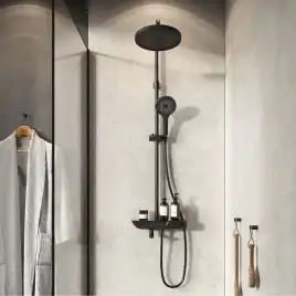 Душевая система IDDIS SpaHome SPABLBTi06 для ванны с изливом цвет, Матовый черный