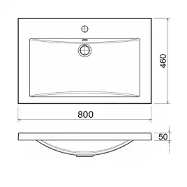 Тумба с раковиной Azario KANTRI 80/2Н CS00097254, напольная+дверь с раковиной Фостер 80, белая