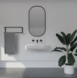 Раковина подвесная ABBER STEIN 80х40х15 AS2627-0.8, прямоугольная, белая матовая