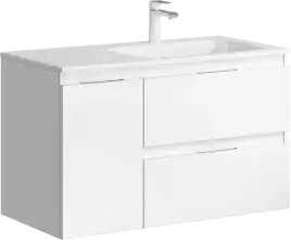 Тумба с раковиной подвесная Aqwella 5 Stars Accent 90 см, ACC0109RW, цвет Белый