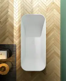 Акриловая ванна Abber 170х75 AB9363-1.7, отдельностоящая, Белая глянцевая