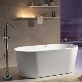 Акриловая ванна Abber 140х70 AB9203-1.4, отдельностоящая, Белая глянцевая