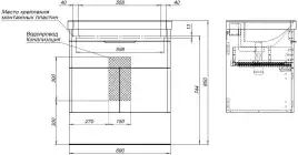 Тумба под раковину Aquanet Ирис new 70 белый глянец (1 ящик, 2 дверцы) 310149