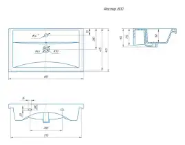 Раковина Grossman Фостер 80, белая