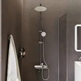 Душевая система IDDIS Shelfy SHESBBTi06 для ванны с изливом цвет, Глянцевый хром