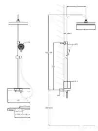 Душевая система  Vincea Inspire VSFS-3I12TCH VSFS-3I12TCH  с термостатом, хром