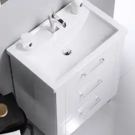 Тумба с раковиной напольная Aqwella Manchester 70 см, MAN01073, цвет Белый