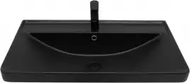 Раковина Aquanet Ирис 80 329249 прямоугольная, Черная матовая