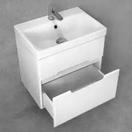 Тумба под раковину Jorno MODUO SLIM 50 Mod.01.50/P/W Белая