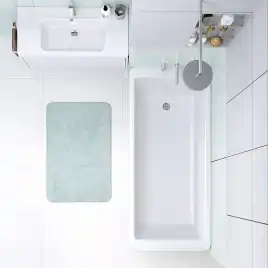 Ванна из литьевого мрамора  Aqua de Marco NESTOR 177х80 Белая 1180WNES