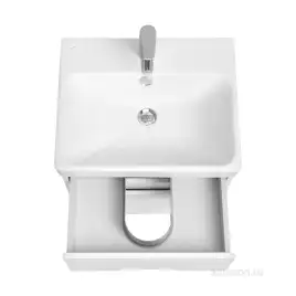 Тумба под раковину Aquaton Оливия 55 1A254201OL010 подвесная цвет, белый матовый