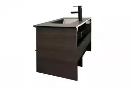 Тумба с умывальником Comforty Франкфурт 90 Дуб шоколадно-коричневый, 00-00002048