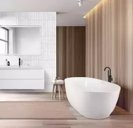 Акриловая ванна BelBagno 170х80 BB413-1700-800, отдельностоящая, Белая глянцевая