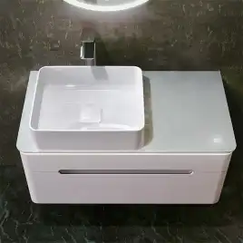 Тумба под раковину Jorno SHINE 90 Shi.01.90/P/W Белая