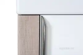 Тумба под раковину Aquaton Вита 46 1A221401VTD70 подвесная цвет, белый / ясень шимо