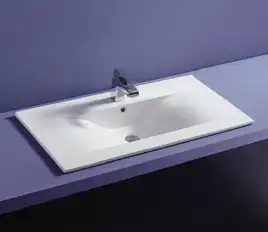 Умывальник CeramaLux 807-80 815х470х175 Полувстраиваемая цвет Белый