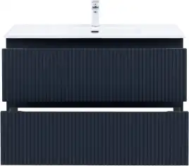 Тумба под раковину Aquanet Джейн (Flat) 100 маренго, подвесная, 335431